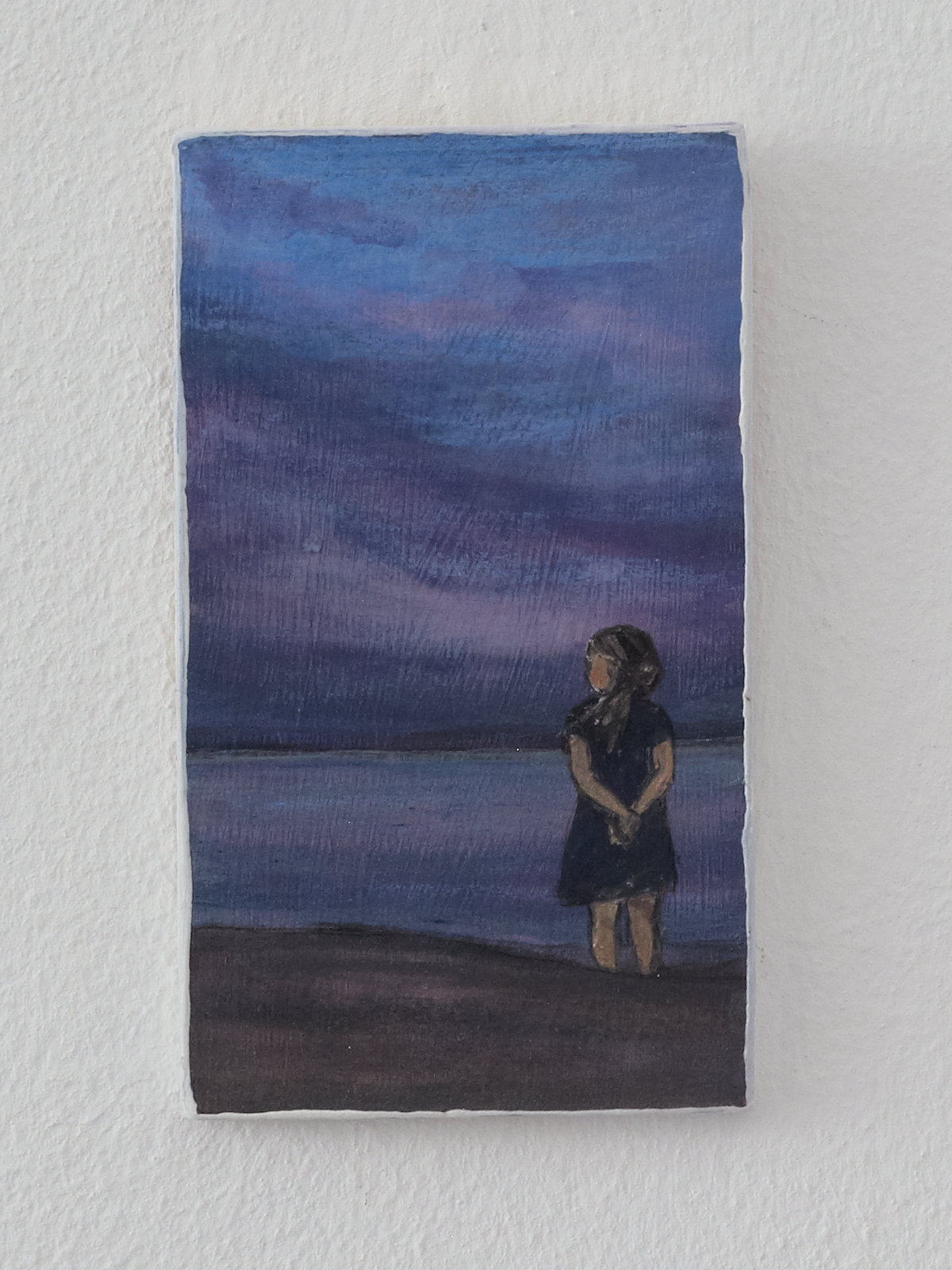 Am Meer - Ein Miniaturgemälde auf Holz