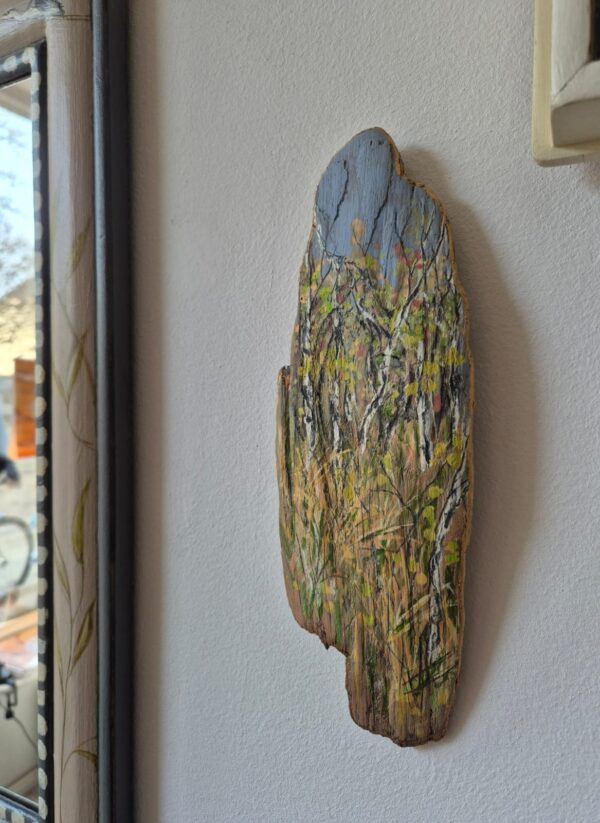 Birkenwäldchen - ein Kunstwerk auf Treibholz