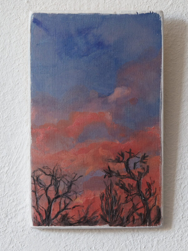 Ein neuer Morgen - ein Miniaturgemälde auf Holz