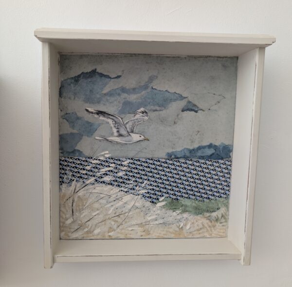 Möwe, Wolken und Wind